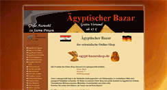 Desktop Screenshot of egypt-bazarshop.de